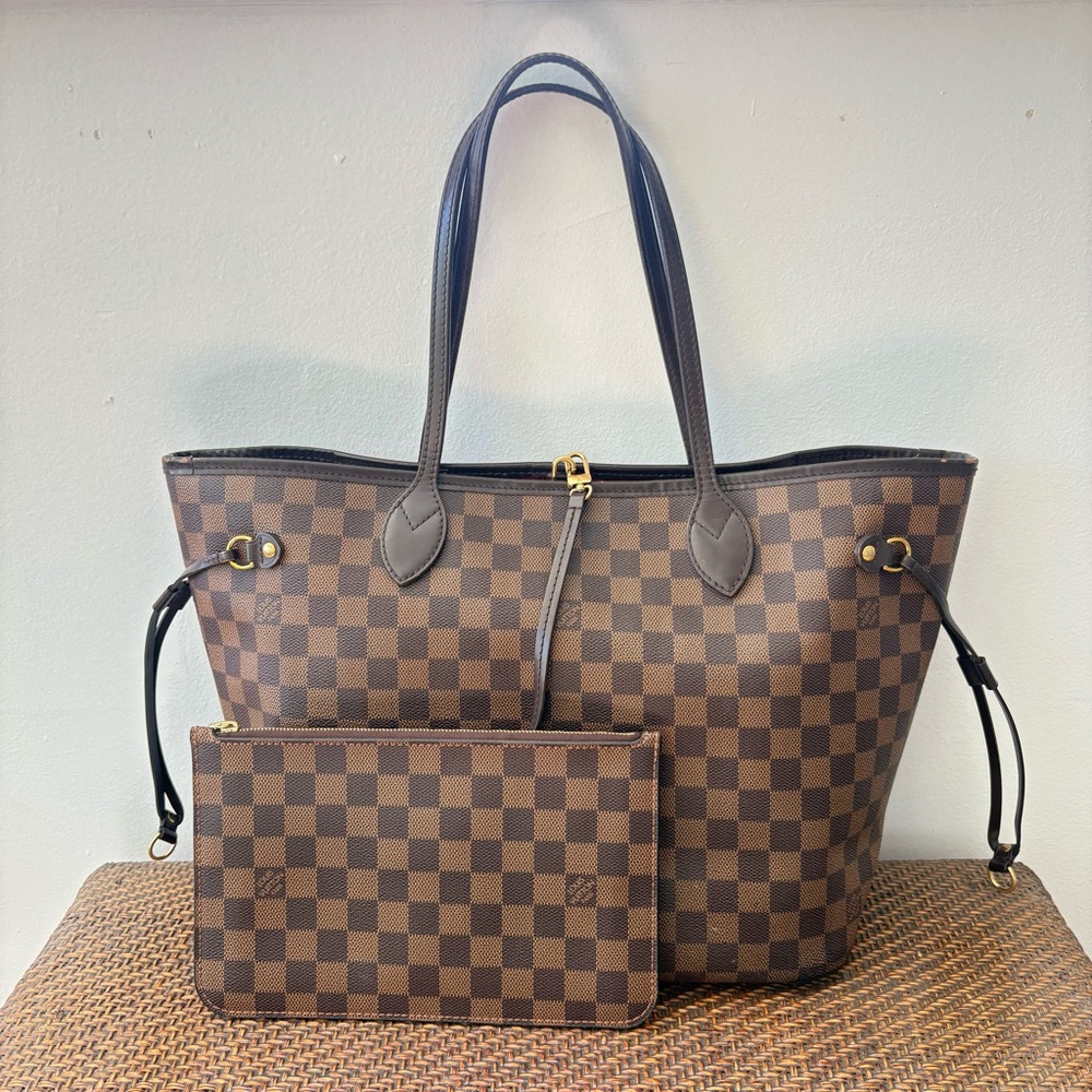 Louis Vuitton Neverfull MM Damier Brown Tote Bag - Picture 2 of 14